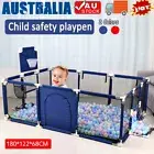 Baby Playpen Play Mat Interactive Safety Gate Slide Fence Kid Toddler Yard AUS