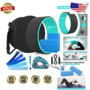 Durable Yoga Wheel Set with Resistance Bands & Blocks - Perfect for Backbends