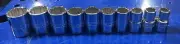 Proto 10pc 1/2” Drive SAE Standard Socket Set Chrome 7/16” - 1” 12pt NEW