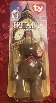 ty Beanie Baby Britannia The Bear - Mint Condition. Rare With 2 TAG ERRORS