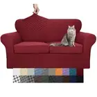 YEMYHOM Latest Checkered 3 Pieces Couch Covers for 2 Cushion Couch High Stret...