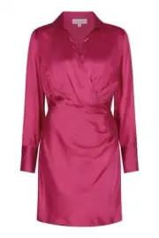 Witchery - Dahlia Pink Wrap Mini Dress -RRP$199 - Brand New - Size 10