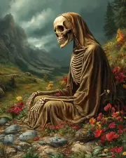 Skulls & Bones Dark Gothic Macabre – 8x10 Art Print 310424763