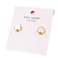 在飛比找Yahoo奇摩購物中心優惠-KATE SPADE 珍珠母貝愛心耳環-金色