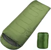INOOMP Hooded Sleeping Bag Waterproof Camping Sleeping Bag for Adults Cold Weather Mummy Sleeping Bags Comfortable Lightweight Pouch Drawstring Hood
