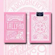 TALLY HO REVERSE FAN BACK PINK DECK PLAYING CARDS BY ALOY STUDIOS MAGIC TRICKS