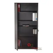 Full Door Stationery Cupboard Office Storage Cupboard - Blackend 1800