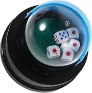 Vaguelly Automatic Dice Shaker Cup Electric Roller for Bar Ktv Interactive Fun for Family Gatherings Parties Stylish Design Enhances Game Experience Battery Operated Dice Shaker for