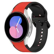 Nevenka 20mm Two Tone Silicone Sports Strap for Samsung Galaxy Watch 5-RedBlack