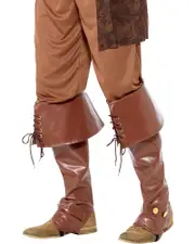 Brown Deluxe Pirate Boot Covers