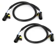 HID Extension Wire 50CM 9005 Two Harness Head Light High Beam Socket Ballast (for: Volvo)