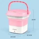 Folding Washing Machine For Clothes Mini Portable With Dryer Bucket Travel Wash