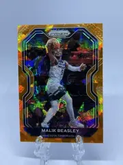 2020-21 Panini Prizm Orange Cracked Ice Malik Beasley