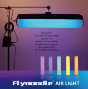 Flynoodle Air Tube Light 4FT 100W Dimming RGBW Wireless Remote For Studio Video