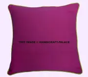 Cushion Covers Cushion 40cm x 40cm Pink Solid Plain Cushion Indian Cushion 16"
