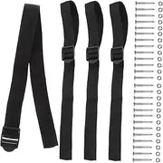 MOBUTOFU Lawn Aerator Shoes Strap Set 4 Nails Metal Aerator Stake for Grass Aeration