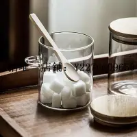 在飛比找Yahoo!奇摩拍賣優惠-熱銷 咖啡豆保存罐日本無印良品MUJI兩個勺密封罐圓形玻璃儲