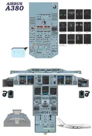 Airbus 380 Cockpit Poster 24in x 36in