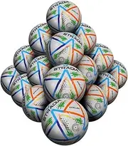 STRADIA Excellent Size 5 Soccer Ball – Elite Match Series with Waterproof Hydralock Pack of 20 with Free Mesh Storage Bag