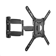 Brateck LPA50-443 23"-55" Full Motion TV Wall Mount. Tilt +5 -15 , Swivel +90 -90 . Built-in level adjustment. Integrated cable management. Profile 49-515mm. Max VESA 400x400mm. [LPA50-443]