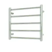 Radiant Polished 600 x 500mm Round Non Heated Towel Rail LTR03-600