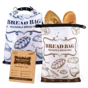 Bread Bags, 2 Packs Bread Bags for Homemade Bread, Reusable Sourdough Storage...