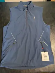 NWT MEN'S SUNICE KEVIN WINDWEAR VEST, SIZE: M, COLOR: MIDNIGHT/PURE WHITE (M15)