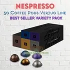 Nespresso Coffee Espresso 50 Pods Capsule VERTUO LINE 5 Sleeve BEST VARIETY PACK
