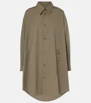 [MM6 Maison Margiela] MM6 Maison Margiela Cotton shirt dress AU 10 green