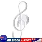 LED Musical Note Wall Lamp Bedside Spiral Night Light (White Light)(White)