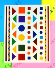 Creative Memories Geometric Shapes Stickers Sheet