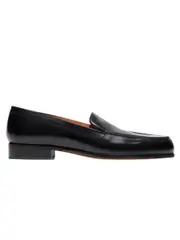 Emme Parsons | Danielle Loafer in Black Spazzolato | The UNDONE