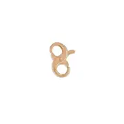 Rose Gold Sterling Silver Extra Small Infinity Double Open Lobster Clasp #99963