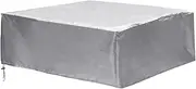 Swimming Pools Universal Hot Tub Dust Cover Cap Waterproof UV Proof All-Weather Spa Cover Cap Protector Pool Accessories(Silver,244x244x30cm)