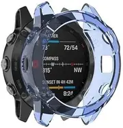 [RAYESS] TPU Case For Garmin Fenix 6S 6 6X strap band soft Frame Edges Around Protector For Fenix 6SPro 6Pro 6XPro 5X cover bumper Cases