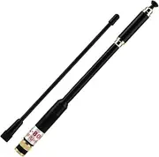Tihebeyan Double Gain Gain Band Antenna Al800 SMA for Walkie Talkies Telescopic Antenna for Baofeng UV3R UV100 UV200, Durable ABS Plastic Material