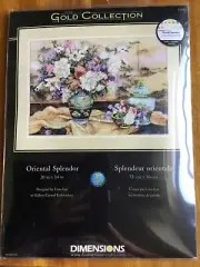 DIMENSIONS The Gold Collection "Oriental Splendor" in Gallery Crewel embroidery