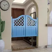 [MegLob] Retro Swinging Doors, Interior Wooden Saloon Cafe Doors, Hanging Swing Cafe Doors, Home Doorway Decor Doors, Solid Wood House Doors, Stainless Steel Hinges,E,W141 to 150cm*H90cm