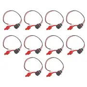 10Pcs USB Type C Connector 2 Pin Waterproof Charging Jack Port With Nut Lock B