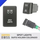 SPOT LIGHTS BLUE LED Push Switch Suit HOLDEN COLORADO 2012-2016 12v Dash