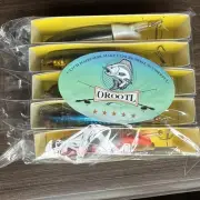 OROOTL Saltwater Fishing Lures Kit 5 Piece Soft & Hard Lure, Lead Fish, Jig Head
