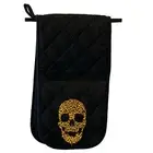 Leopard Skull - Novelty Double Mitt Oven Gloves Double Kitchen Chef BBQ Mitts