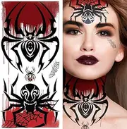 Supperb Temporary Tattoos - Bleeding Spider Vampire Wound, Scar Bloody Spider Vampire Zombie Halloween makeup Halloween Tattoos