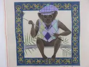 Leigh CLYDE MALE MONKEY GOLF CLUB Hand-Painted Needlepoint Canvas 5101 NEW