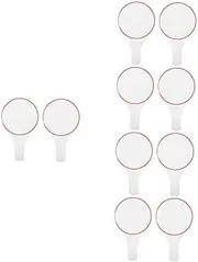 UTHCLO Answer Paddle 10 Pcs Score Board Blank Scoreboard Erase Board Poster Boards Mini Lockers Mini Easels Auction Answer Paddles White Poster Board Thumbs Down Paddles White Board Red Foam