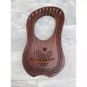 10 Strings Lyre Harp Rosewood Musical Instruments Harp With Strings Set,Key,Bag
