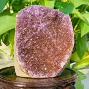 740g Natural Amethyst Geode Mineral Specimen Crystal Quartz Energy Decoration