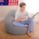 Bean Bag Chair Sofa Lounger Flocking PVC Lazy Inflatable Sofa Couch for Adults