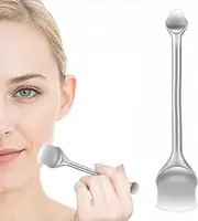 Pore Prep Tool, Blackhead Cleaning Tool Metal Pore Cleaning Tool Stainless Steel Pimple Extractor Skin Scrubber Spatula Pore Cleaner Face Scraper for Cleaning Stiring Smearing