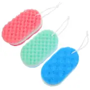 3pcs Exfoliating Bath Sponge Exfoliating Body Scrubber Sponge